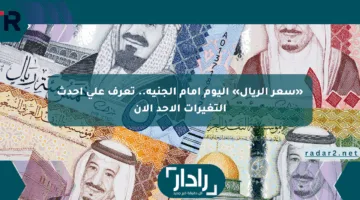 «سعر الريال» اليوم أمام الجنيه.. تعرف على أحدث التغيرات الأحد الآن