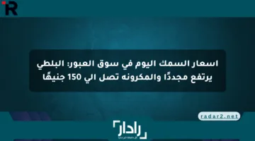 أسعار السمك اليوم في سوق العبور: البلطي يرتفع مجددًا والمكرونة تصل إلى 150 جنيهًا