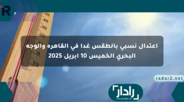 اعتدال نسبي بالطقس غدا في القاهرة والوجه البحري الخميس 10 أبريل 2025