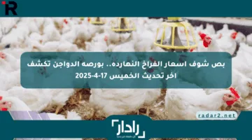بص شوف أسعار الفراخ النهارده.. بورصة الدواجن تكشف آخر تحديث الخميس 17-4-2025