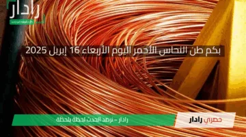صدق أو لا تصدق.. اعرف سعر كيلو النحاس الأحمر اليوم الأربعاء 16 إبريل 2025 في مصر وبيعه وهتبقا مليونير