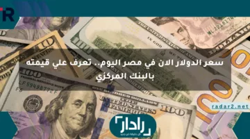 سعر الدولار الآن في مصر اليوم.. تعرف على قيمته بالبنك المركزي