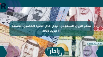 سعر الريال السعودي اليوم أمام الجنيه المصري الجمعة 11 أبريل 2025