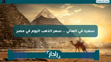 سعره في العالي .. سعر الذهب اليوم في مصر