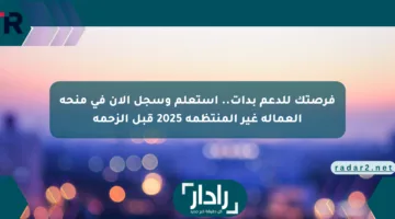 فرصتك للدعم بدأت.. استعلم وسجل الآن في منحة العمالة غير المنتظمة 2025 قبل الزحمة