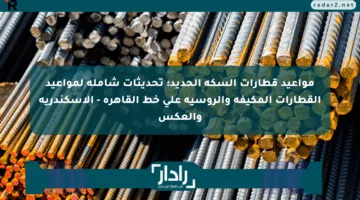 مواعيد قطارات السكة الحديد: تحديثات شاملة لمواعيد القطارات المكيفة والروسية على خط القاهرة – الإسكندرية والعكس