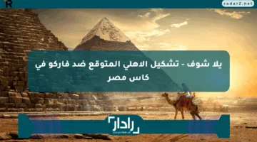 يلا شوف – تشكيل الأهلي المتوقع ضد فاركو في كأس مصر