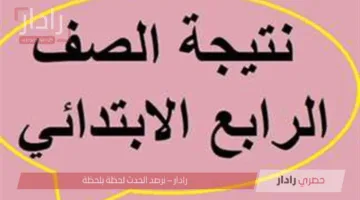 رابط نتيجة الصف الرابع الابتدائي برقم الجلوس بكفر الشيخ.. استعلم فور ظهورها