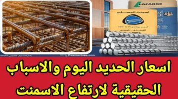 زيادة جديد تضرب اسعار الحديد والاسمنت اليوم في مختلف الشركات والمصانع المصرية