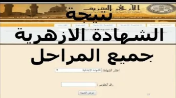 الف مبروك مقدماً.. رابط نتيجة صف سادس الابتدائي الأزهري 2025 الترم الثاني فور الاعلان عنها