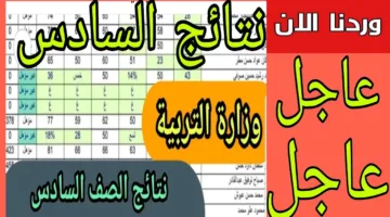 بالاسم.. نتائج الصف السادس الابتدائي دور اول 2025 في محافظات العراق فور ظهورها
