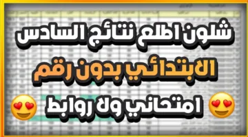 ’’عبر موقع نتائجنا’’.. نتائج السادس الابتدائي الدور الاول 2025 محافظة نينوي وديالي