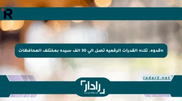 «قدوة. تك» القدرات الرقمية تصل إلى 30 ألف سيدة بمختلف المحافظات