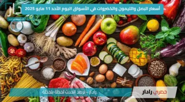 أسعار البصل والليمون والخضروات في الأسواق اليوم الأحد 11 مايو 2025