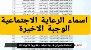 “اكتشف الآن بكل سهولة”.. أسماء المشمولين بالرعاية الاجتماعية الوجبة الأخيرة 2025 عبر منصة مظلتي