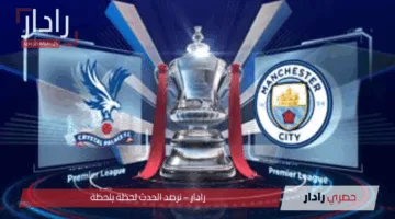 نهائي حماسي.. القنوات الناقلة لمباراة كريستال بالاس ضد مان سيتي الآن وموعدها المرتقب