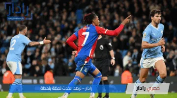 تقدم كريستال بالاس 1-0 في مجريات المباراة.. القنوات الناقلة لمباراة مانشستر سيتي ضد كريستال بالاس وموعدها اليوم