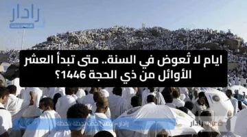 أيام لا تُعوض في السنة.. متى تبدأ العشر الأوائل من ذي الحجة 1446؟