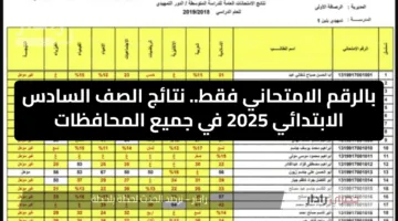 متى تظهر.. نتائج السادس الابتدائي الدور الأول محافظة بابل وخطوات الاستعلام بسهولة