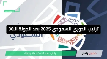 «الاتحاد يتصدر» ترتيب الدوري السعودي 2025 بعد الجولة الـ30 الاتحاد يقترب من اللقب العاشر