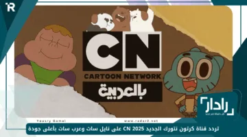 تردد قناة كرتون نتورك الجديد 2025 CN على نايل سات وعرب سات بأعلى جودة