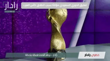 تعليق الدوري السعودي مؤقتًا بسبب انطلاق كأس العرب… تعرف على التفاصيل كاملة