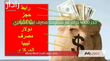رابط حجز 4000 دولار عبر منظومة مصرف ليبيا المركزي 2025 تعرف على الشروط والخطوات