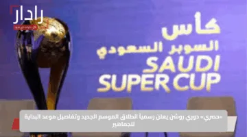 «حصري».. دوري روشن يعلن رسمياً انطلاق الموسم الجديد وتفاصيل موعد البداية للجماهير