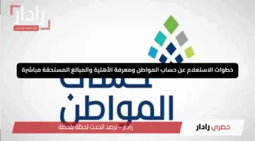 «طرق سهلة».. خطوات الاستعلام عن حساب المواطن ومعرفة الأهلية والمبالغ المستحقة مباشرة