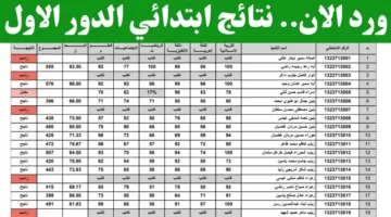 ظهرت الان.. نتائج السادس الابتدائي 2025 الدور الاول في محافظة صلاح الدين عبر موقع نتائجنا