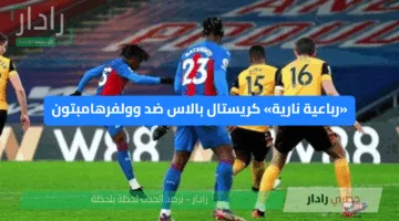 «رباعية نارية» كريستال بالاس ضد وولفرهامبتون