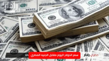 سعر الدولار اليوم مقابل الجنيه المصري.. انخفاض واضح مبشر بالخير