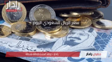 سعر الريال السعودي اليوم: تحديثات لحظة بلحظة في البنوك المصرية والسوق الموازية