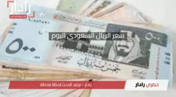 سعر الريال السعودي اليوم في البنوك المصرية: تعرف على أحدث تحديثات السوق المالية