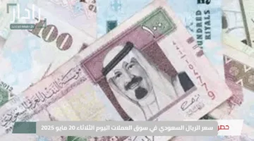 “ثبات واستقرار”.. سعر الريال السعودي في سوق العملات اليوم الثلاثاء 20 مايو 2025
