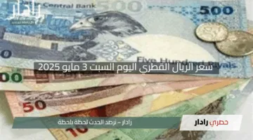 “ارتفاع أم انخفاض؟”.. سعر الريال القطري اليوم السبت 3 مايو 2025 في قلب الأحداث