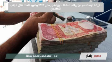 “استعلم الآن بسهولة”.. طريقة الإستعلام عن رواتب المتقاعدين لشهر مايو 2025 وشروط استحقاق الراتب التقاعدي