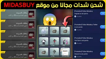 “سكنات حصرية وهدايا ببجي”.. طريقة شحن شدات ببجي موبايل 2025 عبر موقع Midasbuy