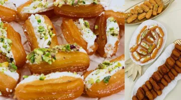 ” هتكوني أستاذه في عمايله ” طريقة عمل بلح الشام بالكريمة بمكونات سهلة وبسيطة وطعمها خطير زي الجاهزة بالظبط