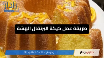 حلوى سهلة وسريعة .. طريقة عمل كيكة البرتقال الهشة بالصوص الرهيب