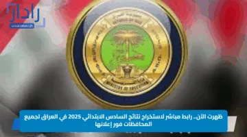 ظهرت الآن.. رابط مباشر لاستخراج نتائج السادس الابتدائي 2025 في العراق لجميع المحافظات فور إعلانها