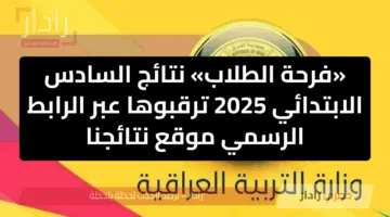 «فرحة الطلاب» نتائج السادس الابتدائي 2025 ترقبوها عبر الرابط الرسمي موقع نتائجنا