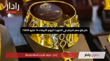 “مفاجأة سوق الذهب”.. كم بلغ سعر الجرام في الكويت اليوم الأربعاء 14 مايو 2025؟