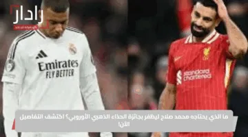 ما الذي يحتاجه محمد صلاح ليظفر بجائزة الحذاء الذهبي الأوروبي؟ اكتشف التفاصيل الآن