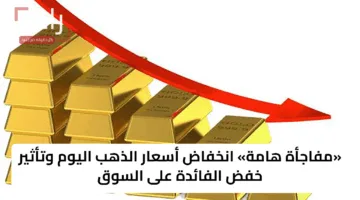 «مفاجأة هامة» انخفاض أسعار الذهب اليوم وتأثير خفض الفائدة على السوق