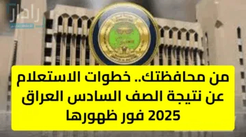 من محافظتك.. خطوات الاستعلام عن نتيجة الصف السادس العراق 2025 فور ظهورها