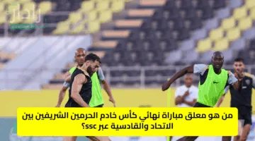 من هو معلق مباراة نهائي كأس خادم الحرمين الشريفين بين الاتحاد والقادسية عبر ssc؟
