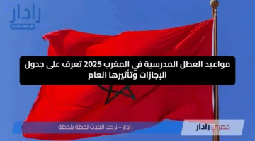 مواعيد العطل المدرسية في المغرب 2025 تعرف على جدول الإجازات وتأثيرها العام