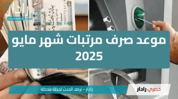 “رسميًا” مع ترقب الزيادة في يوليو.. موعد صرف مرتبات شهر مايو 2025 يبدأ 22 من الشهر