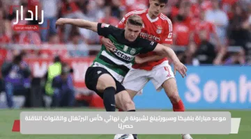 موعد مباراة بنفيكا وسبورتينغ لشبونة في نهائي كأس البرتغال والقنوات الناقلة حصريًا